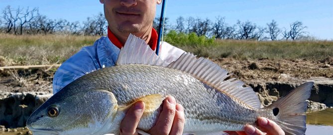 Fly fishing Goose Island State Park and St. Charles Bay